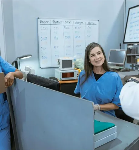 Console microphone IP au poste infirmier