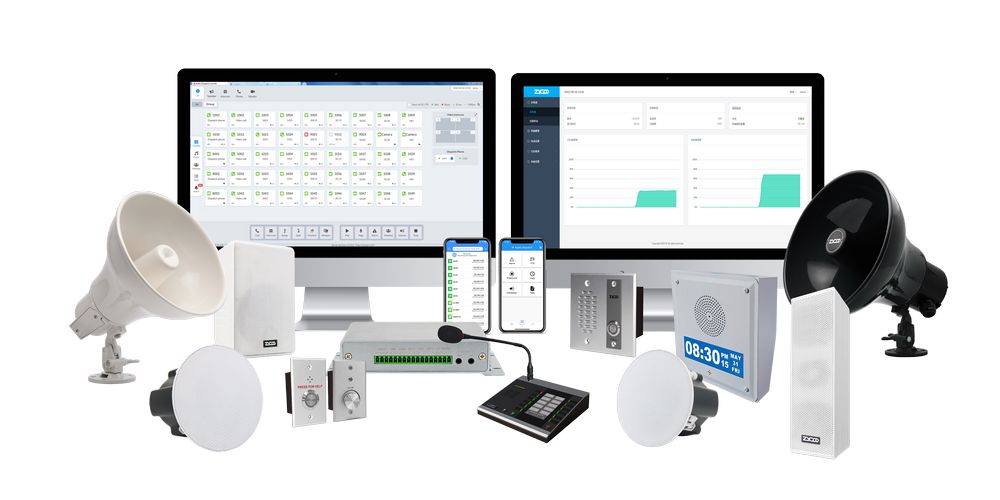ZYCOO PA products for campus emergency communication system