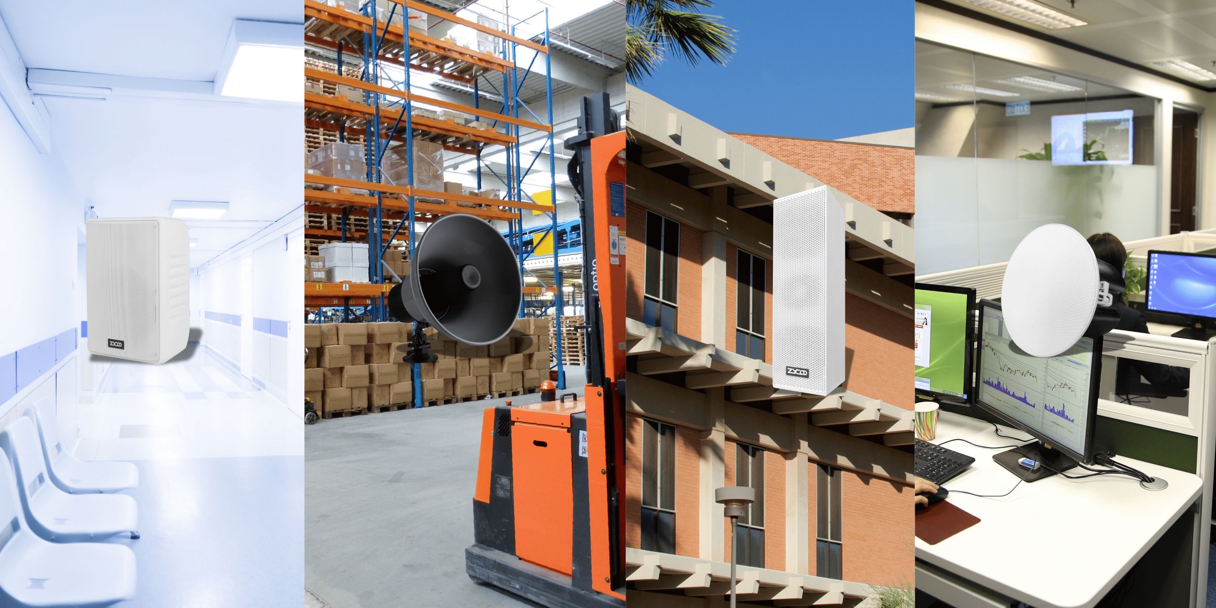 Speakers for Different Areas