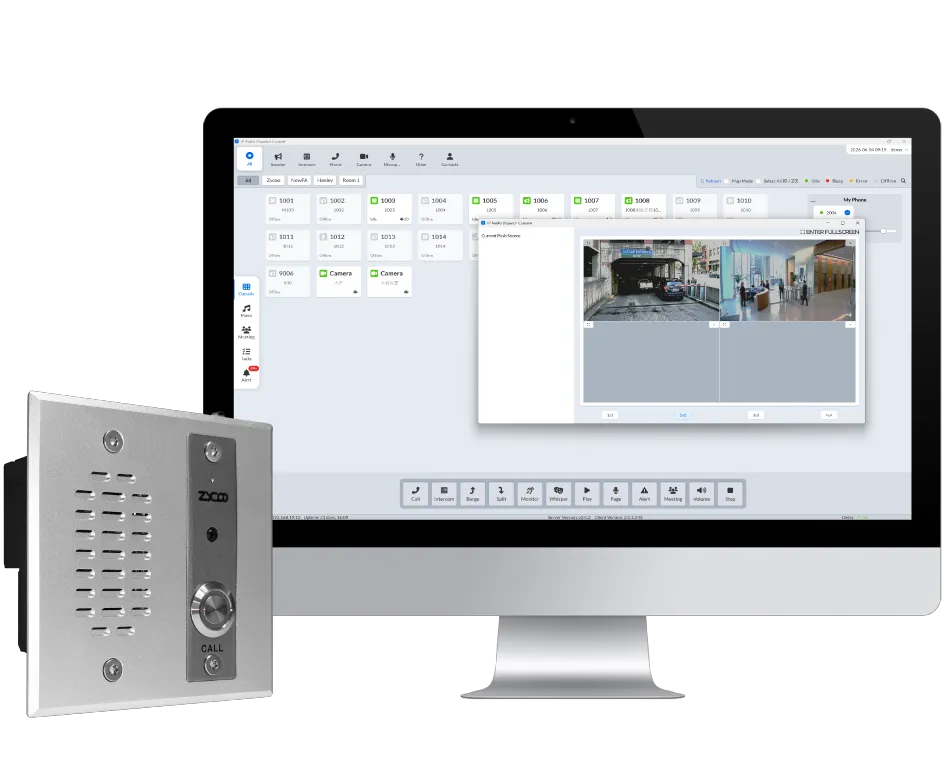 two-way intercom with ZYCOO's VI-V05 network video intercom