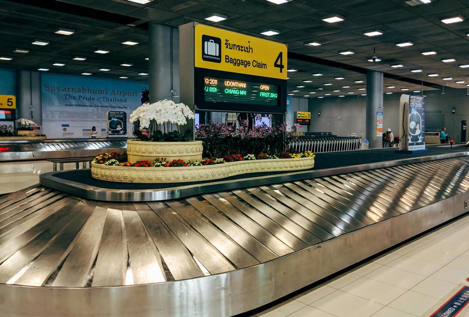 Speaker and intercom for baggage claim area