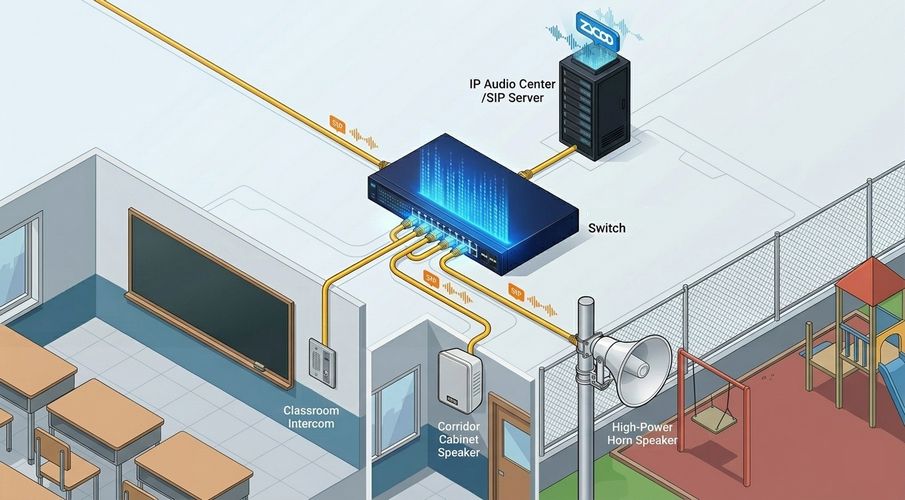 IP PA system for school
