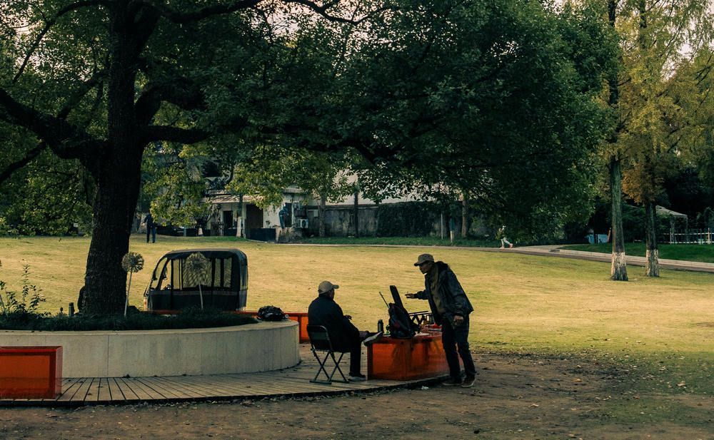 Speaker and intercom in parks for broadcasting and two-way communication