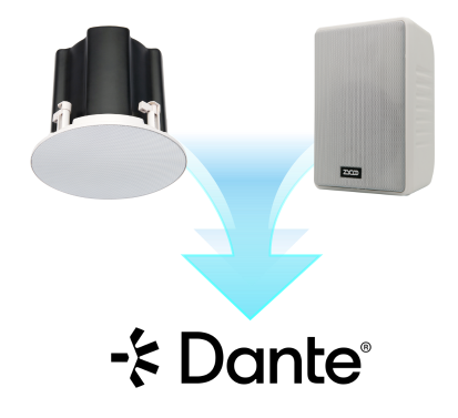 Dante la arquitectura de red de altavoces comerciales.