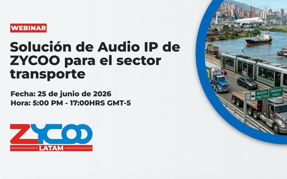 Solución de Audio IP de ZYCOO para el sector transporte